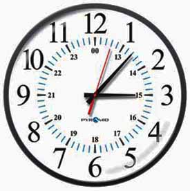 24 hour analog online clock mechanism